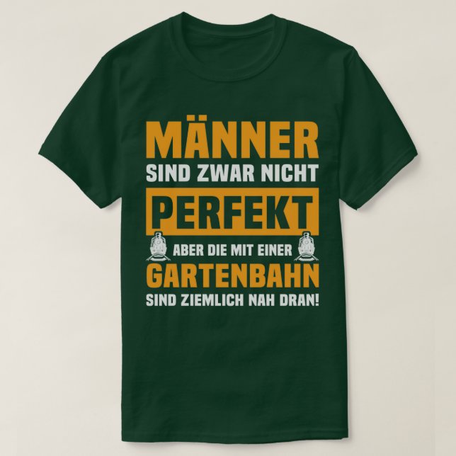 Garden Eisenbahn Gärten Bahnhofsgarten Bahnhöfe 15 T-Shirt (Design vorne)