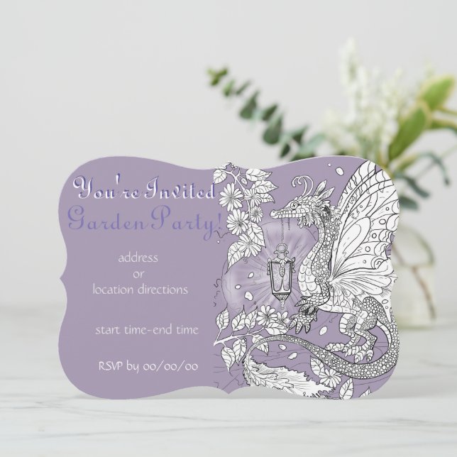 Garden Faery Dragon Invitation (Debout devant)