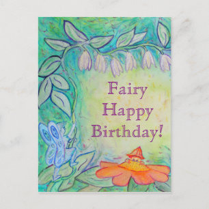 Garden Fairy Happy Geburtstag Custom Postkarten