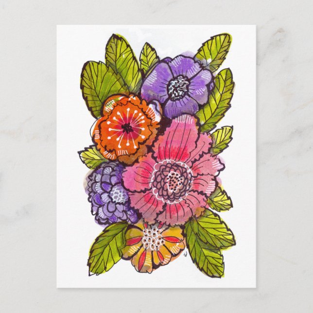 Garden Fauxtanical 1 Postkarte (Vorderseite)