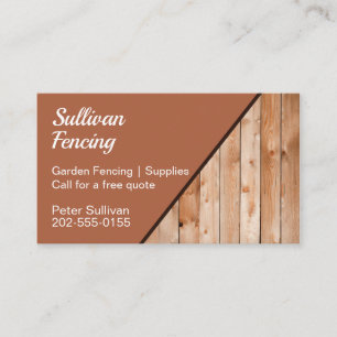 Garden Fencing Business Card Visitenkarte