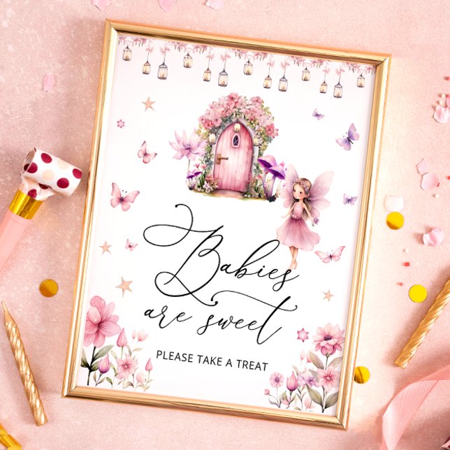 Garden Floral Cute Fairy Baby sont Sweet Poster (Créateur téléchargé)