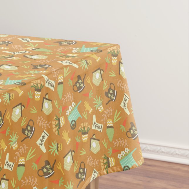 Garden Floral Mustard Tischdecke (Beispiel)