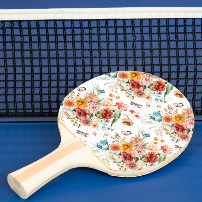 Garden Floral Pattern Tischtennis Schläger (InSitu)