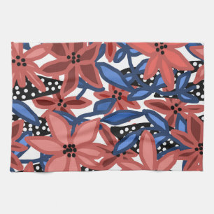 Garden Floral Tropical Design by © Cathy Thompson Geschirrtuch
