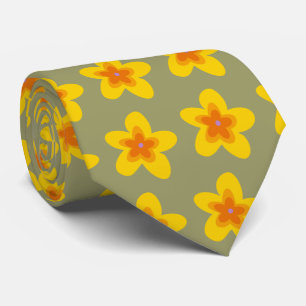 Garden Floral Tropical zweiseitig bedruckt Krawatte