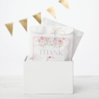 Garden Floral Wavy Wildblume Modernes Brautparty Geschenktütchen