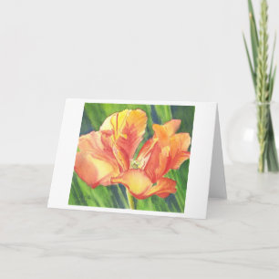 Garden Flourish watercolor art greeting card Karte