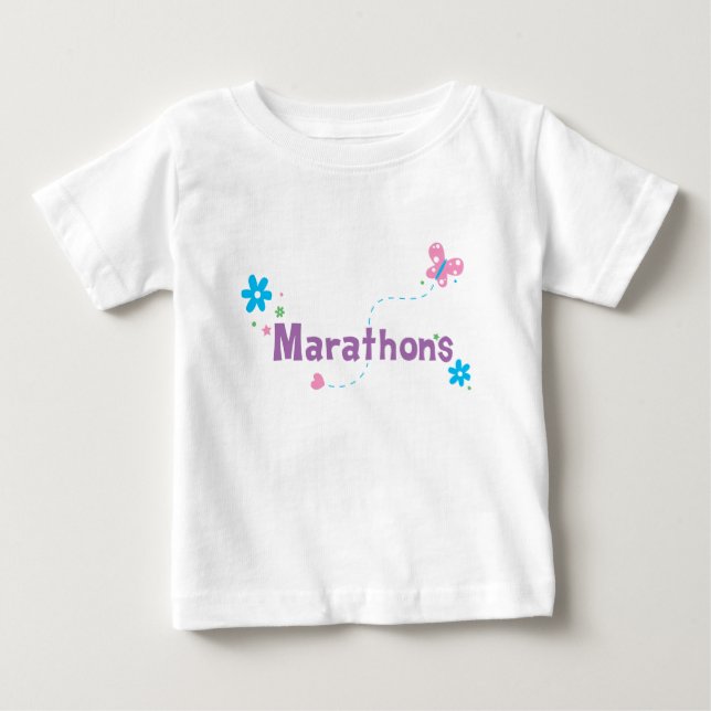 Garden Flutter Marathons Baby T-shirt (Vorderseite)