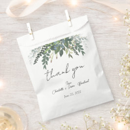 Garden Foliage Nature Green Wedding Vielen Dank Geschenktütchen
