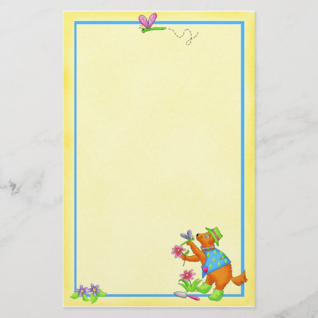Garden Friends Stationery Briefpapier (Vorderseite)