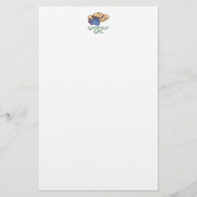 Garden Gal Briefpapier (Vorderseite)