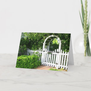 Garden Gate Grußkarte Karte