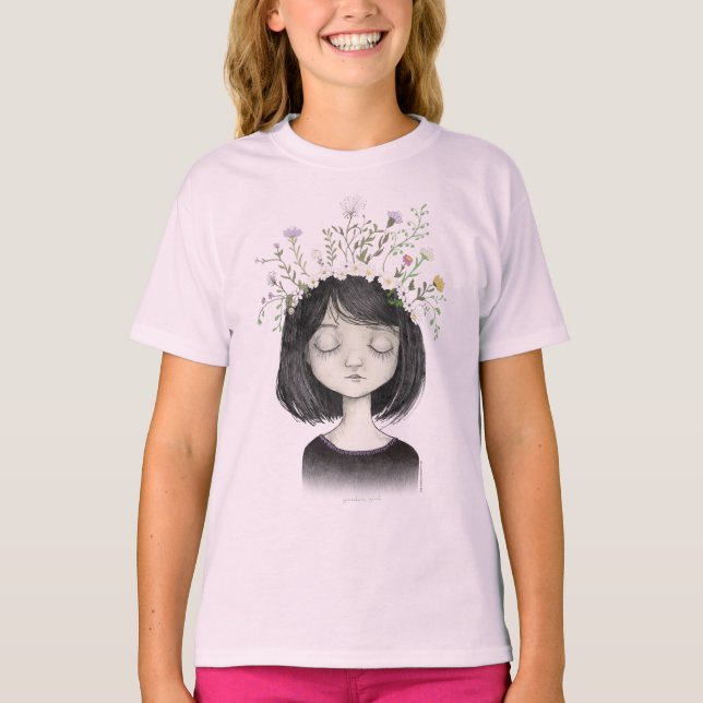 Garden Girl Kid's T - Shirt (Vorderseite)