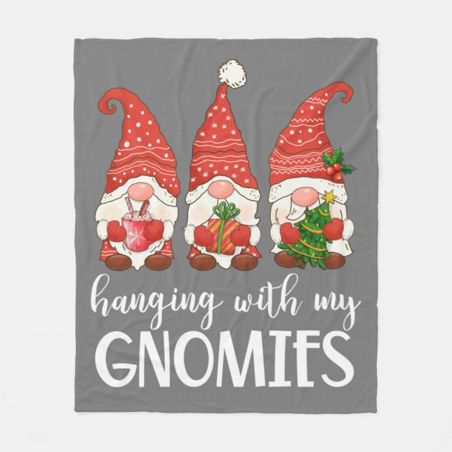 Garden Gnome Pajamas Christmas - Hanging With My Fleecedecke (Vorderseite)