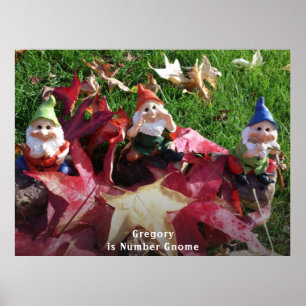 Garden Gnomes Sie sind Nummer gewinnt Name Fall hi Poster