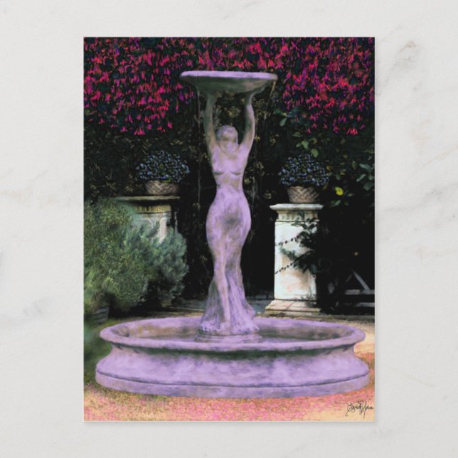 Garden Goddess ~ Postcard Postkarte (Vorderseite)