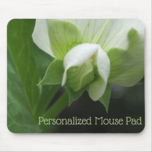Garden Green Sweet Pea Blossom Maus Pad Mousepad