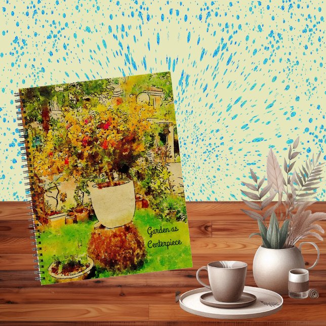 Garden Greenery Centro Museo Cantonale d'Arte Notizbuch (Garden Greenery Centerpiece Watercolor Gardener Notebook)