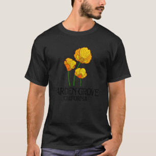 Garden Grove Kalifornien CA Mohnblume Bundesstaat T-Shirt