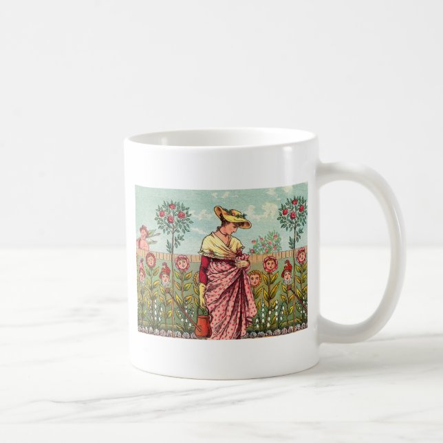 Garden Grow Blume Kunst, Dichtung und Musik Kaffeetasse (Rechts)