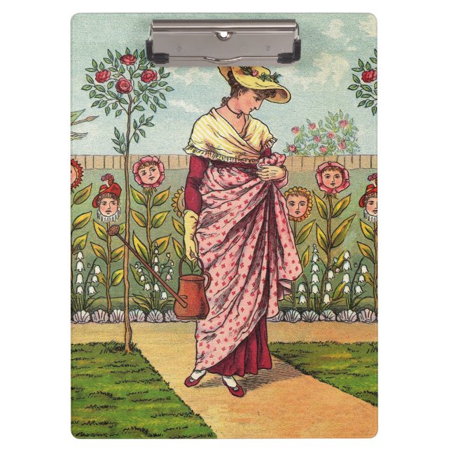 Garden Grow Blume Kunst, Dichtung und Musik Klemmbrett (Vorderseite)
