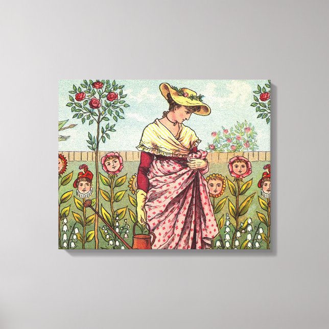 Garden Grow Blume Kunst, Dichtung und Musik Leinwanddruck (Vorderseite)