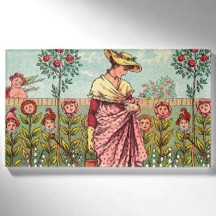 Garden Grow Blume Kunst, Dichtung und Musik Namenschild