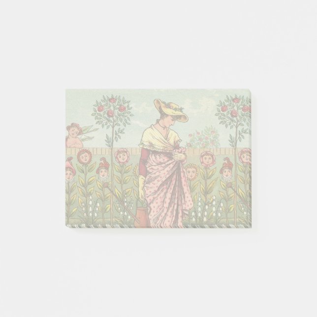 Garden Grow Blume Kunst, Dichtung und Musik Post-it Klebezettel (Vorderseite)