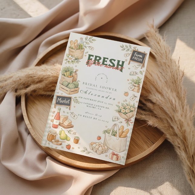 Garden Harvest Market Bridal Shower Einladung (Von Creator hochgeladen)