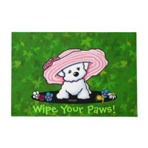 Garden Helper Bichon Frise Doormat
