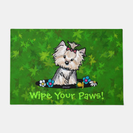 Garden Helper Yorkie Terrier Doormat Fußmatte