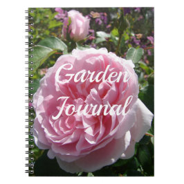 Garden Journal Pink Rose Blume Notizblock