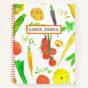 Garden Journal Planner Logbook Gemüse Notizbuch