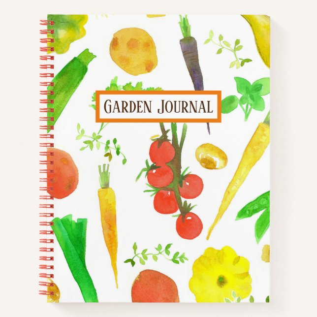 Garden Journal Planner Logbook Gemüse Notizbuch (Vorderseite)