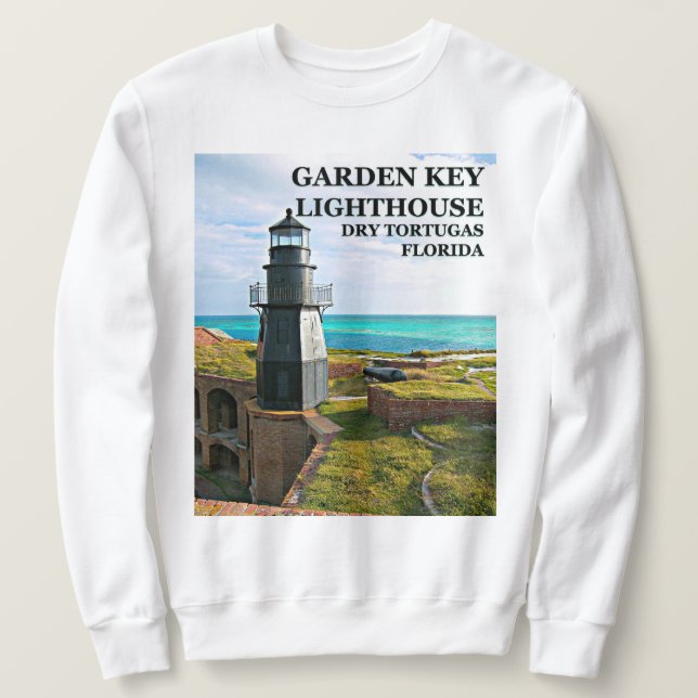 Garden Key Lighthouse, Dry Tortugas FL Sweatshirt (Design vorne)