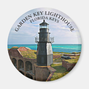 Garden Key Lighthouse, FL Round Magnet