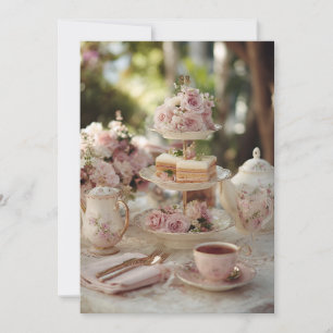 Garden Lace Afternoon Tea Elegant Tea Einladung