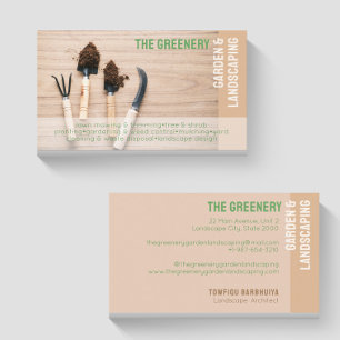Garden & Landscaping Services Business Card Visitenkarte