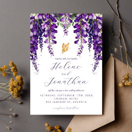 Garden Lavender Watercolor Frische Pasta machen Einladung