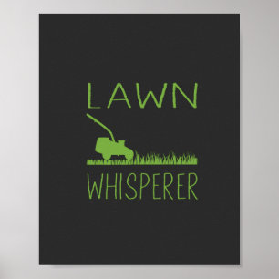 Garden Lawn Mower Poster
