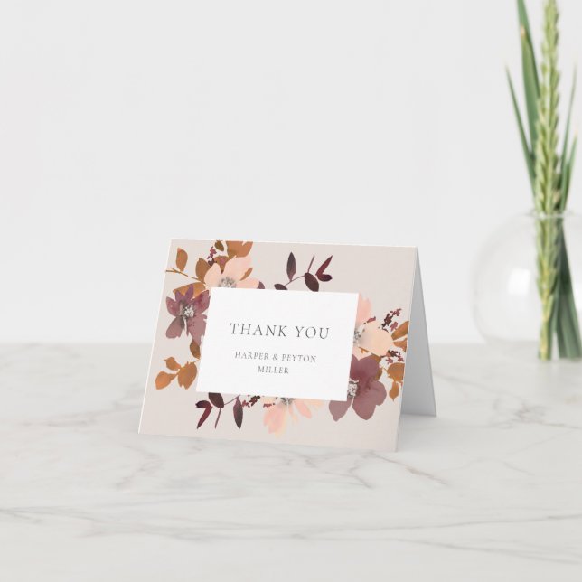 Garden Liebe Danke, Card Dankeskarte (Vorderseite)