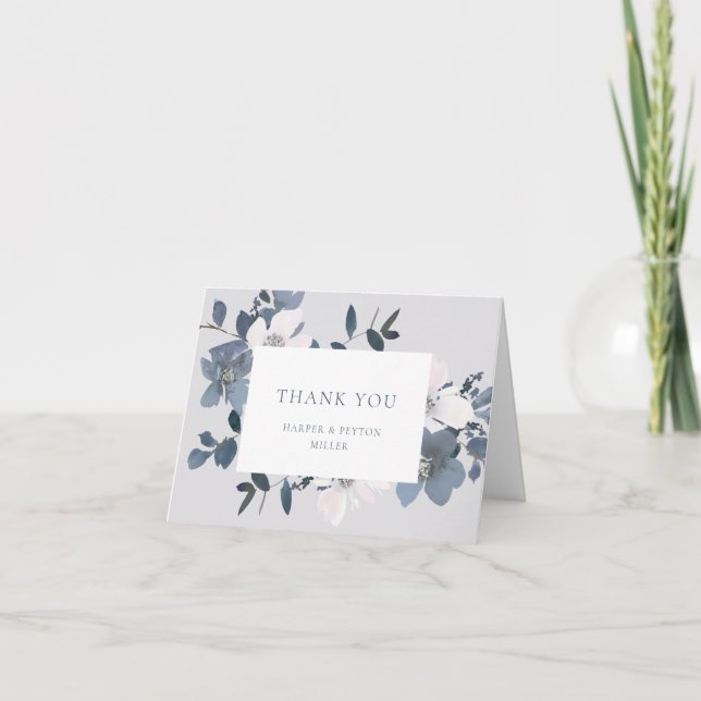 Garden Liebe Flat Danke Karte (Vorderseite)