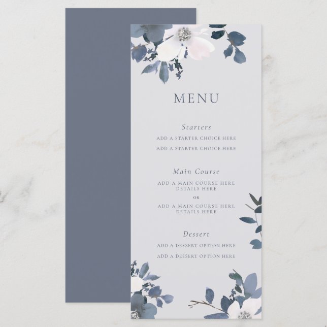 Garden Liebe Menu Card Menükarte (Vorne/Hinten)