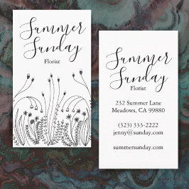 Garden Line Kunst, Dichtung und Musik Visitenkarte