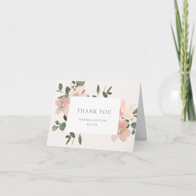 Garden Love Flat Carte de remerciements (Devant)