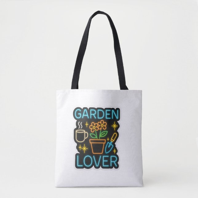 Garden Lover Tote Bag - Neon Style . Tasche (Vorderseite)