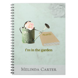 Garden Lover's Rustic Elegant Custom Notebook Notizblock