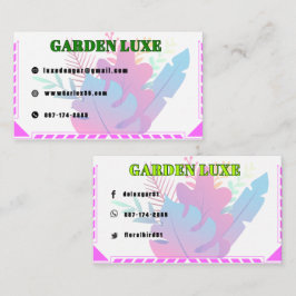 Garden Luxe Floral Visitenkarte