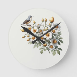 Garden Melody Runde Wanduhr